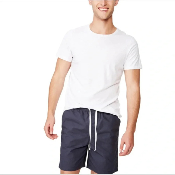 NWT!! Cotton On - Men's Easy Shorts - Navy Texture - Size Large - Picture 1 of 8